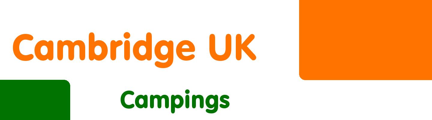 Best campings in Cambridge UK - Rating & Reviews